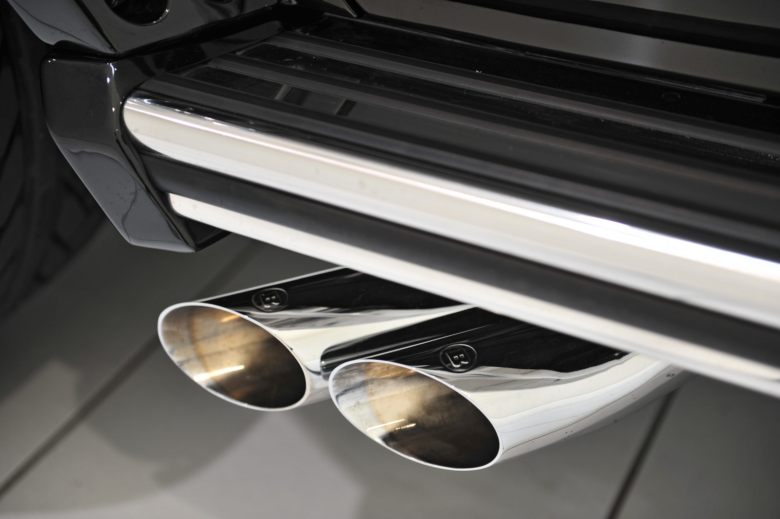 Brabus Valve-Controlled Sports Exhaust for G65 AMG - Chrome Exhaust Tips -0