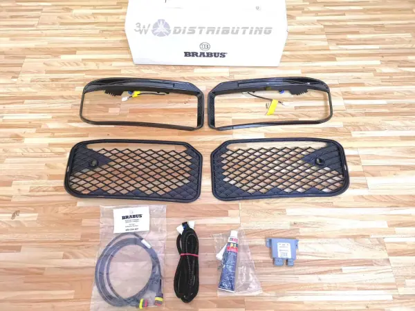 BRABUS Carbon Fiber Front Bumper Inserts for Widestar Kit