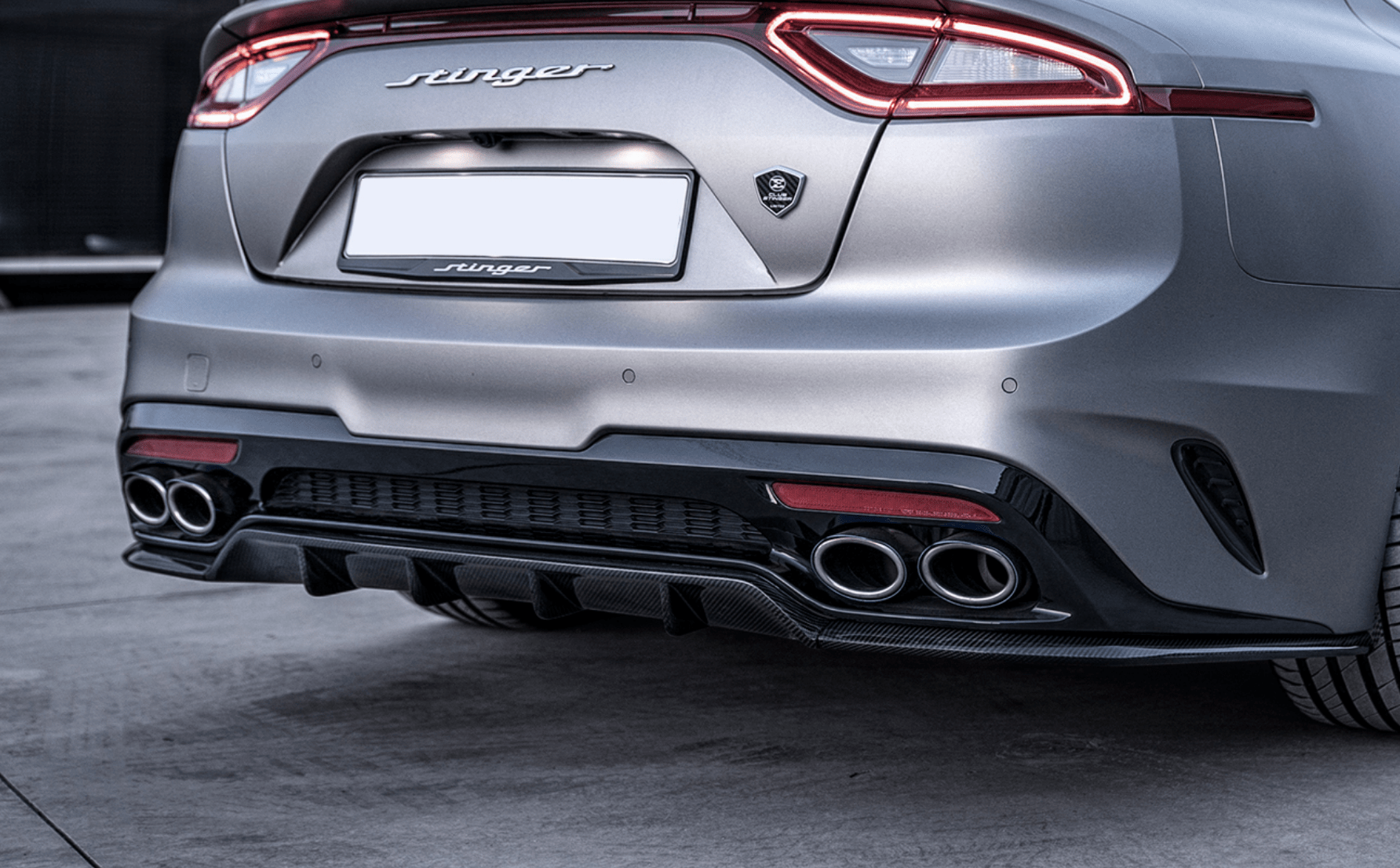 ADRO Kia Stinger Carbon Fiber Rear Diffuser V1 3W Distributing Shop