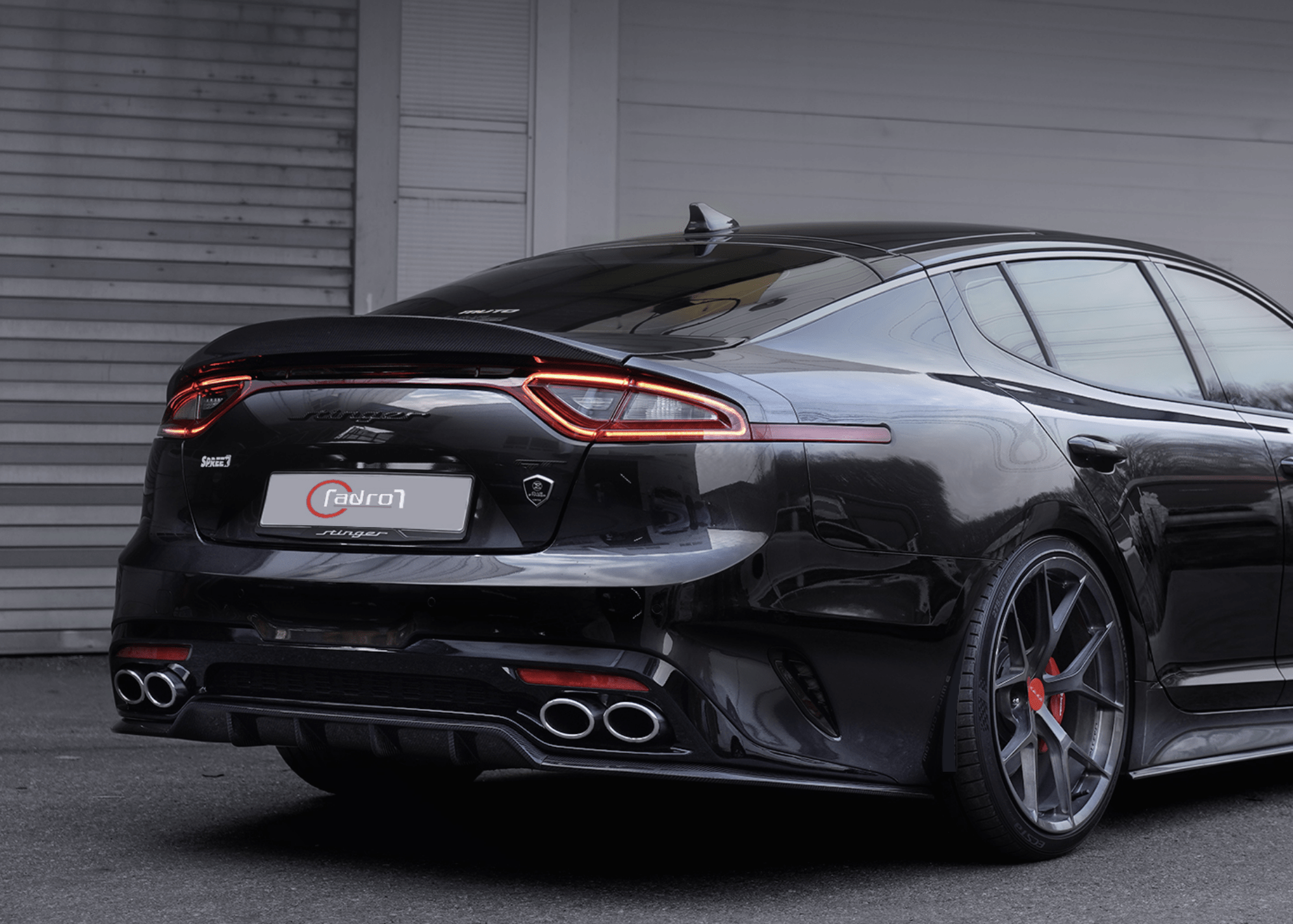 ADRO Kia Stinger Carbon Fiber Rear Diffuser V1 3W Distributing Shop
