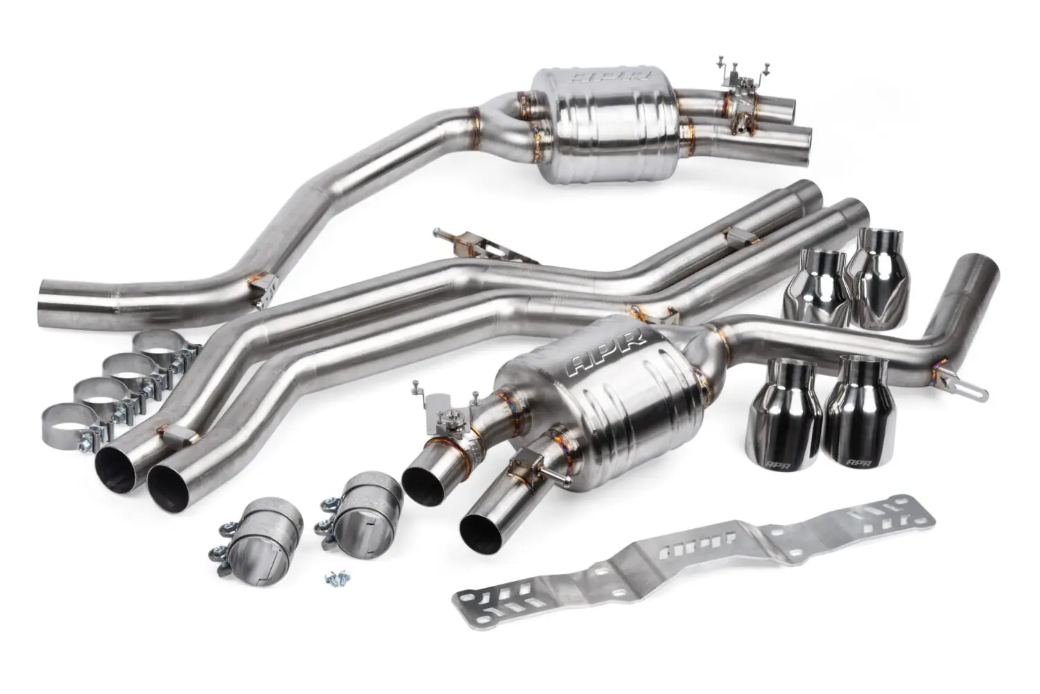 APR Exhaust – Catback System with Front Muffler – MK7 GTI