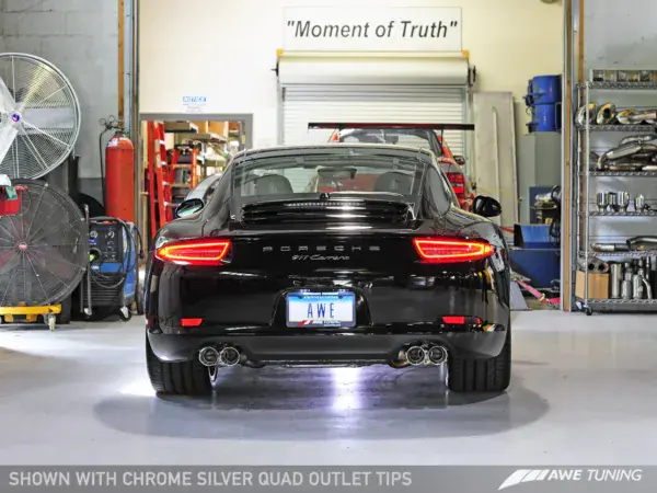 AWE Tuning AWE SwitchPath Exhaust for Porsche 991 – PSE cars – Chrome Silver Tips