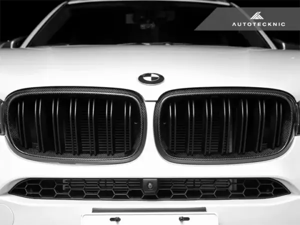 AUTOTECKNIC DUAL-SLATS CARBON FIBER FRONT GRILLE SET – F15 X5 | F85 X5M & F16 X6 | F86 X6M