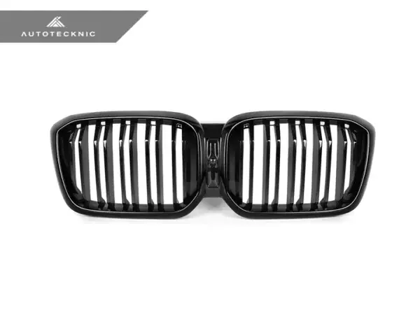 AUTOTECKNIC PAINTED DUAL-SLAT GLAZING BLACK FRONT GRILLE SET – G01 X3 | G02 X4 LCI