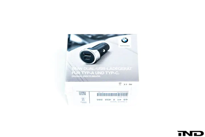 GENUINE BMW DUAL USB CHARGER – TYPE A AND C