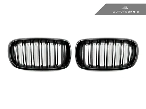 AUTOTECKNIC DUAL-SLATS STEALTH BLACK FRONT GRILLE SET – F15 X5 | F85 X5M & F16 X6 | F86 X6M