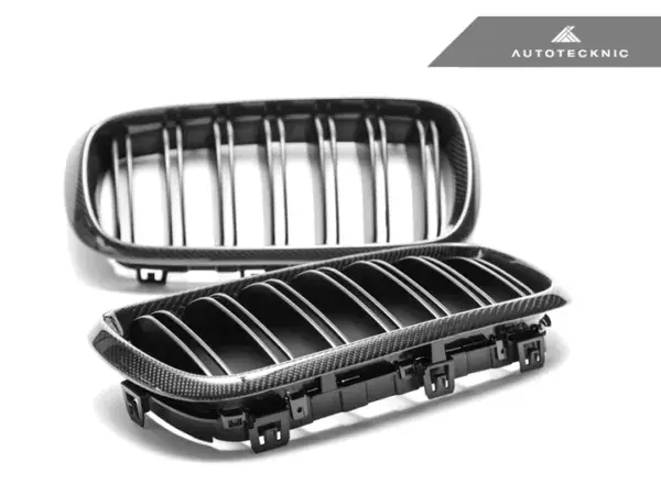 AUTOTECKNIC DUAL-SLATS CARBON FIBER FRONT GRILLE SET – F15 X5 | F85 X5M & F16 X6 | F86 X6M