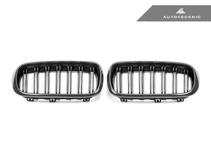 AUTOTECKNIC DUAL-SLATS CARBON FIBER FRONT GRILLE SET – F15 X5 | F85 X5M & F16 X6 | F86 X6M