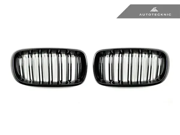 AUTOTECKNIC DUAL-SLATS GLAZING BLACK FRONT GRILLE SET – F15 X5 | F85 X5M & F16 X6 | F86 X6M