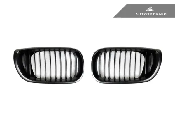 AUTOTECKNIC STEALTH BLACK FRONT GRILLE SET – E46 3-SERIES LCI SEDAN (2002-2005)