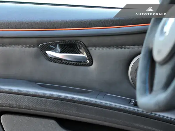 AUTOTECKNIC DRY CARBON INTERIOR DOOR HANDLE TRIMS – E92 3-SERIES & M3 | E93 3-SERIES & M3