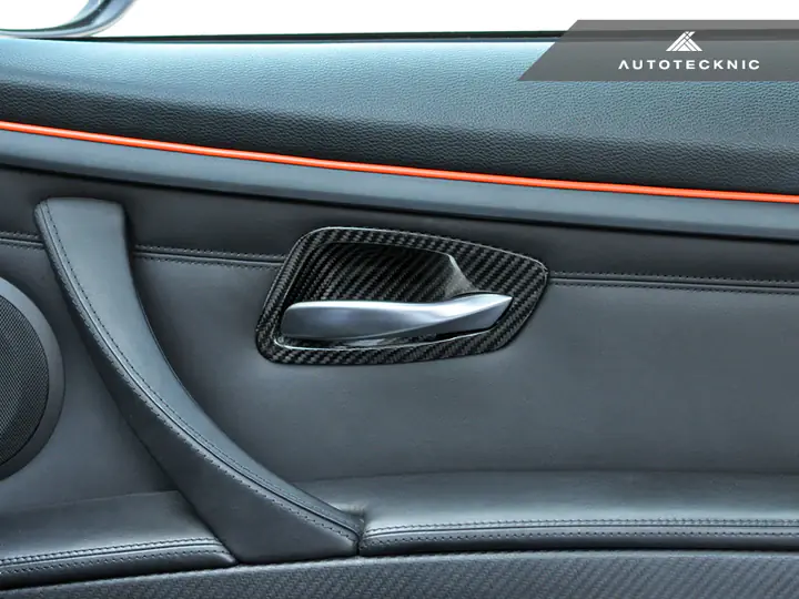 AUTOTECKNIC DRY CARBON INTERIOR DOOR HANDLE TRIMS – E92 3-SERIES & M3 | E93 3-SERIES & M3