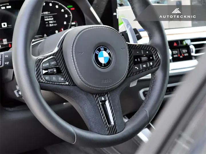 AUTOTECKNIC CARBON ALCANTARA STEERING WHEEL TRIM – G42 2-SERIES