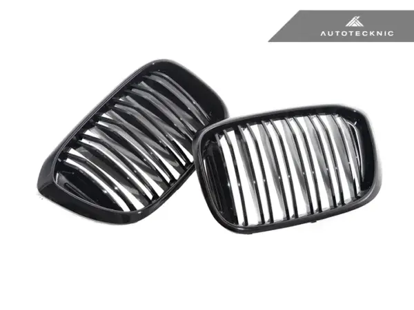 AUTOTECKNIC PAINTED DUAL-SLAT GLAZING BLACK FRONT GRILLE SET – G01 X3 | G02 X4 PRE-LCI