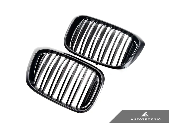 AUTOTECKNIC PAINTED DUAL-SLAT GLAZING BLACK FRONT GRILLE SET – G01 X3 | G02 X4 PRE-LCI