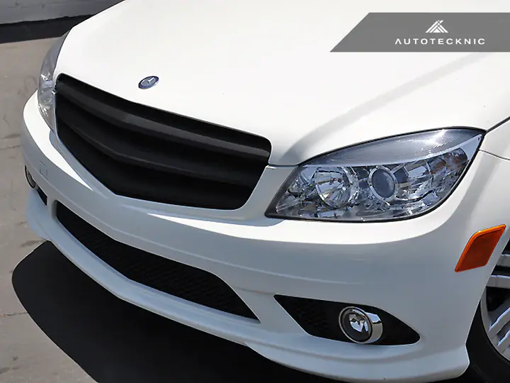 AUTOTECKNIC STEALTH BLACK FRONT GRILLE – MERCEDES BENZ W204 C-CLASS SEDAN (2008-2013)