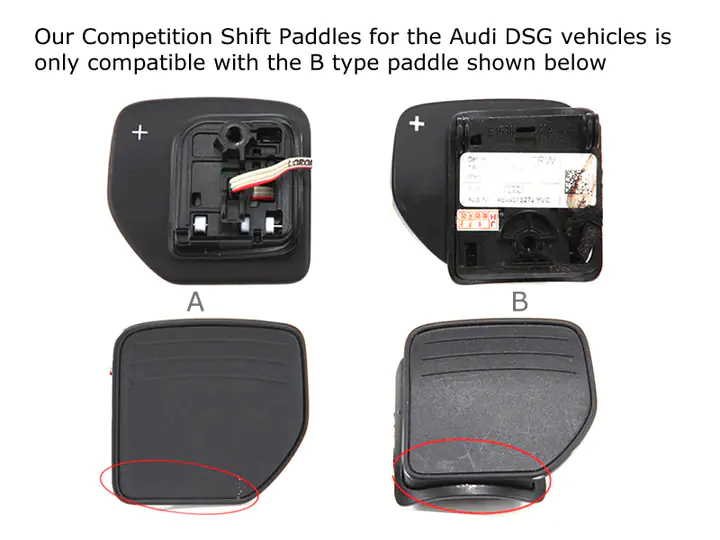 AUTOTECKNIC STEALTH BLACK COMPETITION SHIFT PADDLES – AUDI DSG VEHICLES