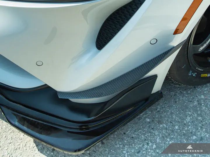 AUTOTECKNIC FRONT BUMPER DRY CARBON CANARD SET – A90 SUPRA 2020-UP